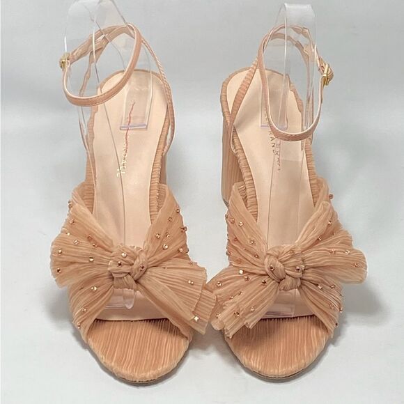 Loeffler Randall Camellia Pleated Knot High-Heel Sandals size 9.5 - Picture 3 of 12